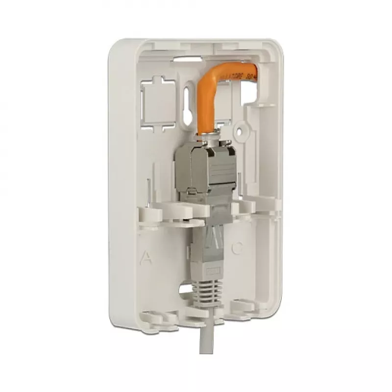 Caixa de superfície e de distribuição DELOCK 86262, branco, 82×120×31 mm