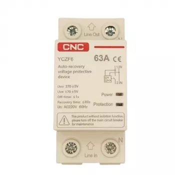 Disjuntor automático com proteção de autorrestabelecimento CNC EL240302 1P+N 63A 230V