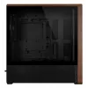 Caixa de PC Lian Li Lancool LAN217X Midi Tower preto, madeira