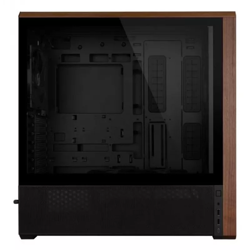 Caixa de PC Lian Li Lancool LAN217X Midi Tower preto, madeira