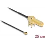 Cabo coaxial DeLOCK 12036 0,25 m RP-SMA I-PEX MHF1 preto