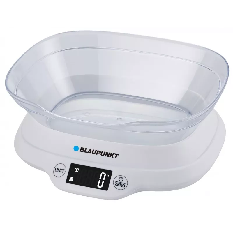 Balança de cozinha com taça Blaupunkt FKS501 - 5 kg, 1 g, taça, preto
