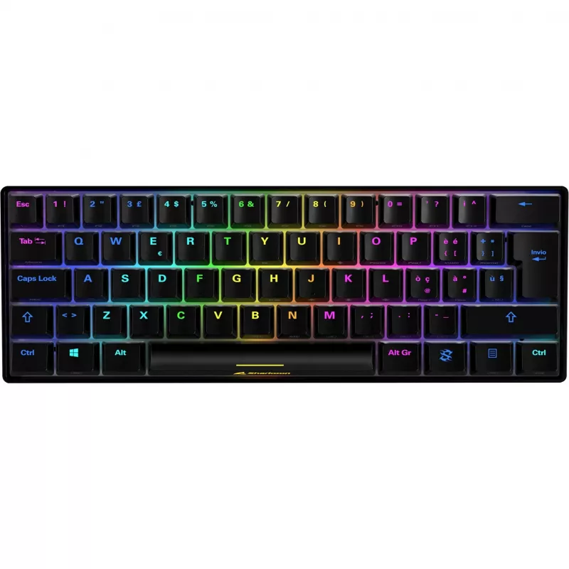 SKILLER SGK50 S4, teclado gaming preto, layout IT, Kailh Red