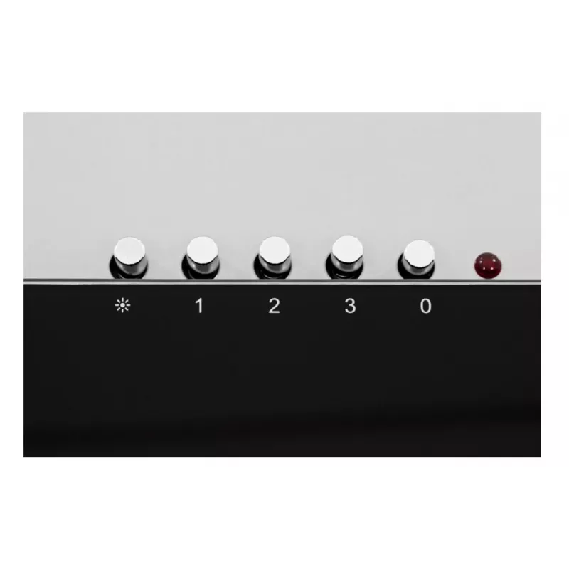 AKPO WK-4 Nero Eco 60 exaustor de parede, 60 cm, LED linear, cinzento / vidro preto