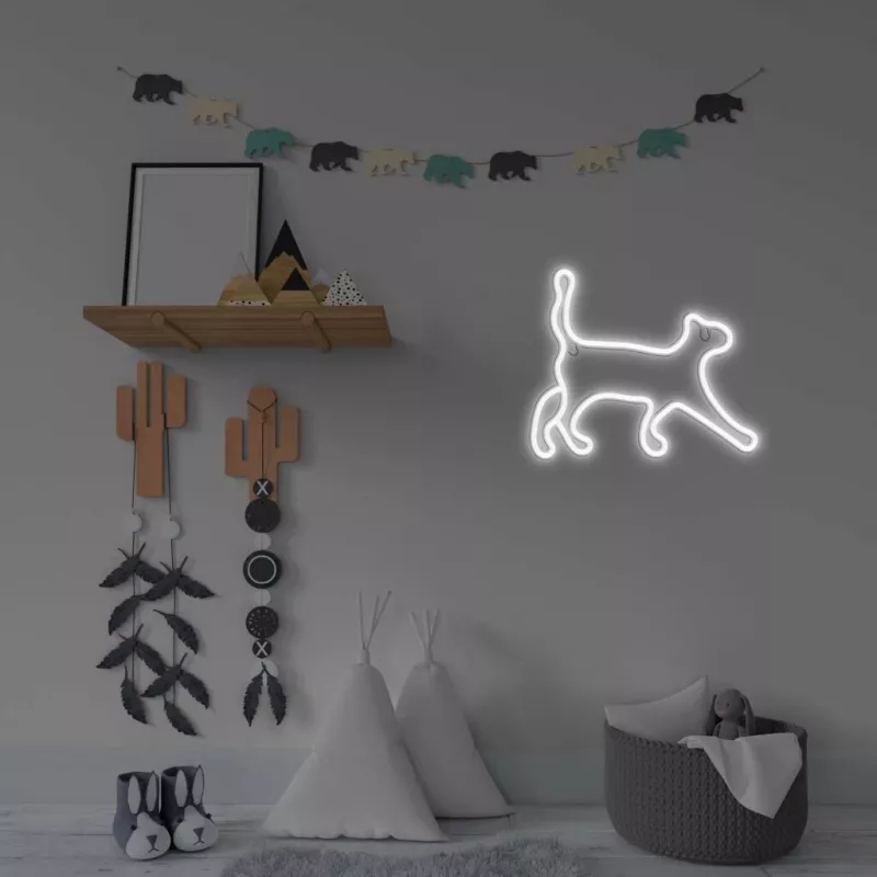 Luz néon decorativa MANTA SNL70WH Style Neon Lights CAT 2 branco 70 cm