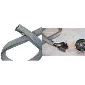 LogiLink KAB0090 Bainha para cabos com fecho, 30 mm, 5 m, branco