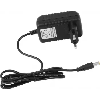 Fonte de alimentação EUROLITE DC 12V 1A modelo 51406012, saída 12 V DC, corrente 1 A