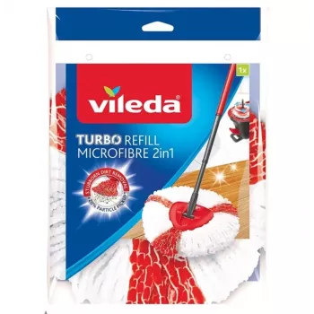 Cabeça de esfregona Vileda Turbo 2in1 vermelho branco