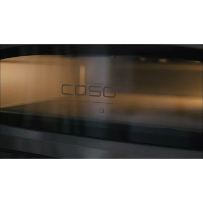 Caso Forno de pizza | PizzaChef 430° | 2200 W | Preto/Prateado