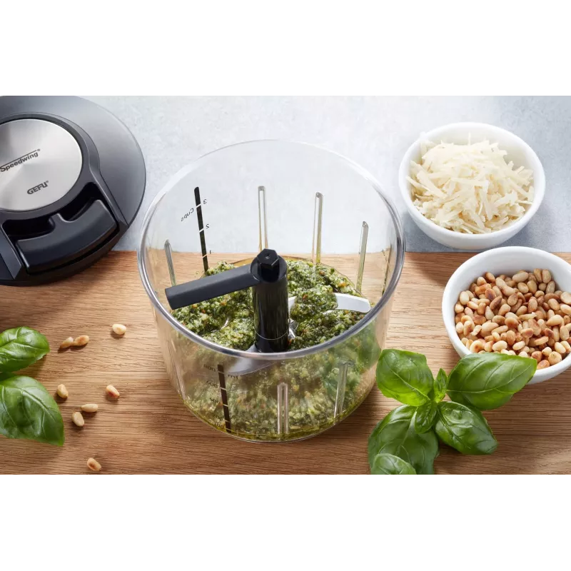 Picadora manual de alimentos GEFU SPEEDWING G-13600 - picadora múltipla com cordão de puxar