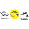 Adaptador de cabo USB ROLINE USB 3.1, USB Type-C - A, Macho/Fêmea, OTG, preto, 0,15 m (11.02.9030)