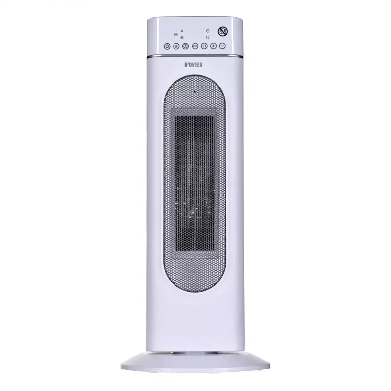 Aquecedor elétrico cerâmico NOVEEN PTC3000, 2000 W (1200 W mín.), indicador LED, temporizador, comando, oscilação, branco