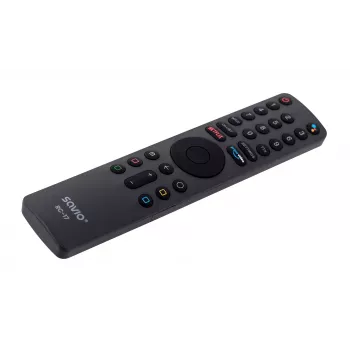 Comando à distância TV SAVIO RC-17 IR/Bluetooth, suporta 20 dispositivos, alcance 10 m, preto