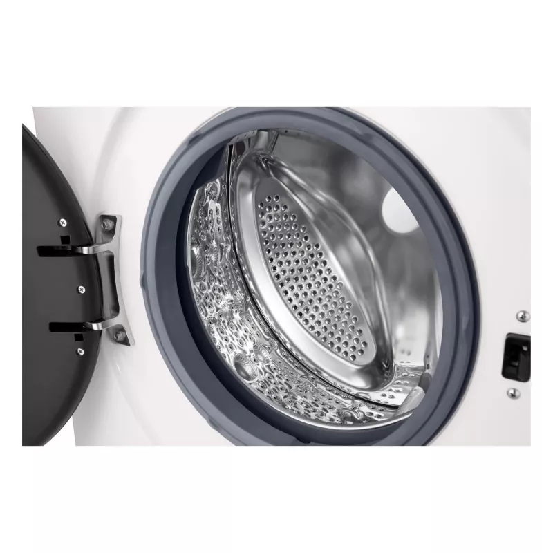 Máquina de lavar roupa LG F2X10S7NWK — carregamento frontal, 600 mm de largura, 540 mm de profundidade, 890 mm de altura, 59 kg de peso líquido