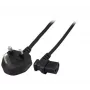 Microconnect PE090420A cabo de alimentação preto 2 m BS 1363 conector fêmea C13