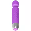 Massageador de clítoris Erolab Wand-M roxo recarregável à prova de água