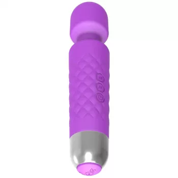 Massageador de clítoris Erolab Wand-M roxo recarregável à prova de água