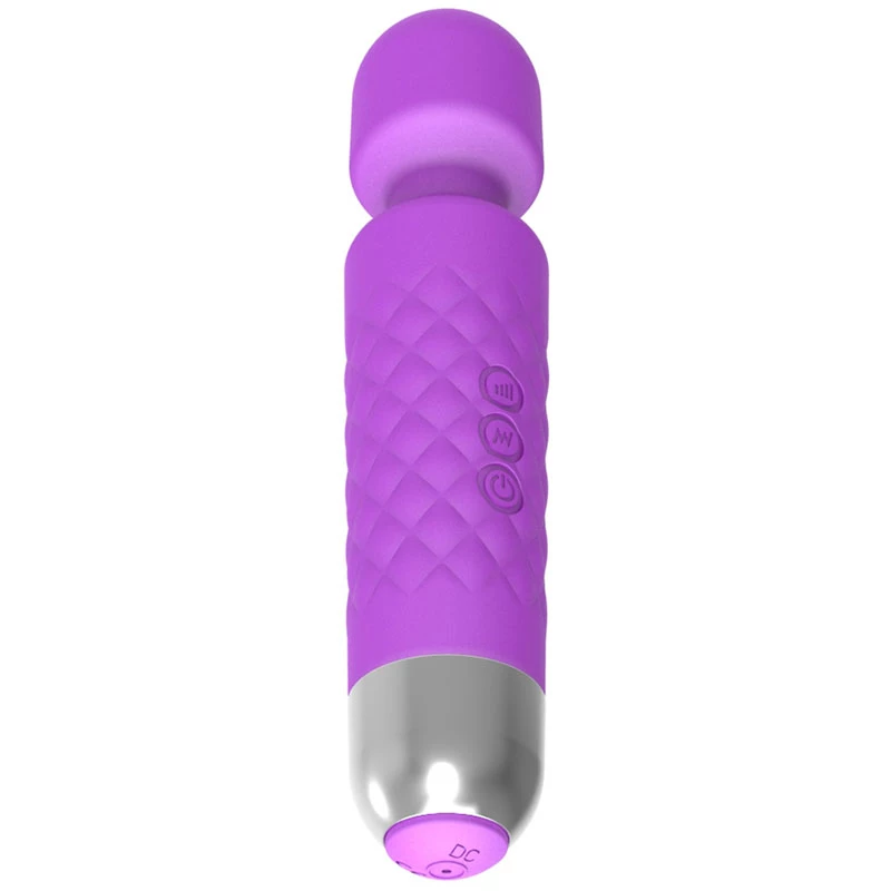 Massageador de clítoris Erolab Wand-M roxo recarregável à prova de água