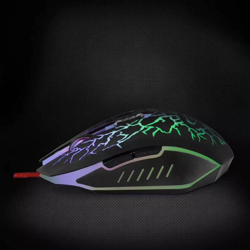 Esperanza MX211 LIGHTNING - Rato - USB - rato - ótico - 6 botões - preto