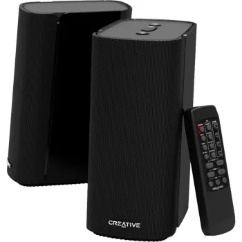 Creative Labs T100 Fullrange preto com fios e sem fios 20 W
