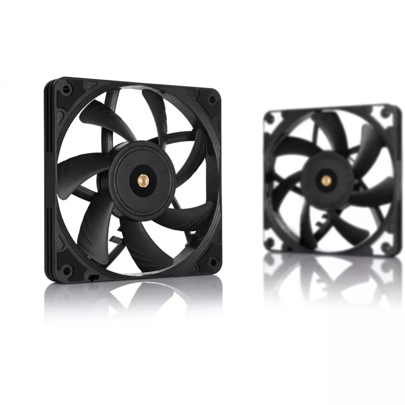 Ventoinha para caixa fina Noctua NF-A12x15 PWM de 120 mm, 15 mm de espessura, 12 V, PWM, 450–1850 RPM, 94,2 m³/h, 23,9 dB, rolamento SSO