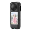 Capa protetora de silicone Puluz para Insta360 X4 — preto, design robusto
