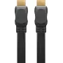 Goobay | Cabo HDMI plano High Speed com Ethernet | 61279 | ficha HDMI (Type-A) | HDMI (Type-A) | HDMI para HDMI | 2 m
