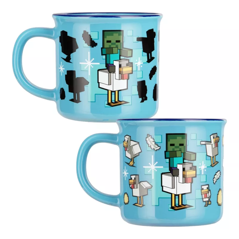 Caneca com mudança de calor Chicken Jockey Minecraft Paladone