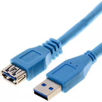 Cabo USB Helos 014687 USB 3.2 Gen 1 5 m Azul