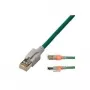EasyLan DualBoot LED Cabo de rede RJ45 S/FTP Cat.6 (Classe E) - com ficha saCon - LSOH - turquesa - 1