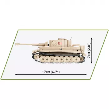 Cobi Escala 1:48 PzKpfw VI Tiger 131 Kit de montagem
