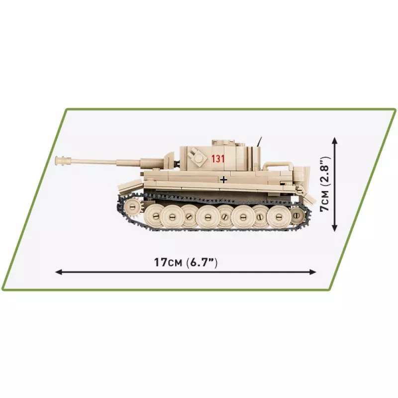 Cobi Escala 1:48 PzKpfw VI Tiger 131 Kit de montagem