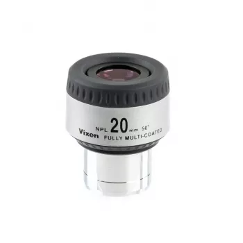 Ocular Vixen NPL 20mm 1,25 polegadas — ocular astronómico, distância focal de 20 mm, encaixe de 1,25 polegadas (modelo 39206)