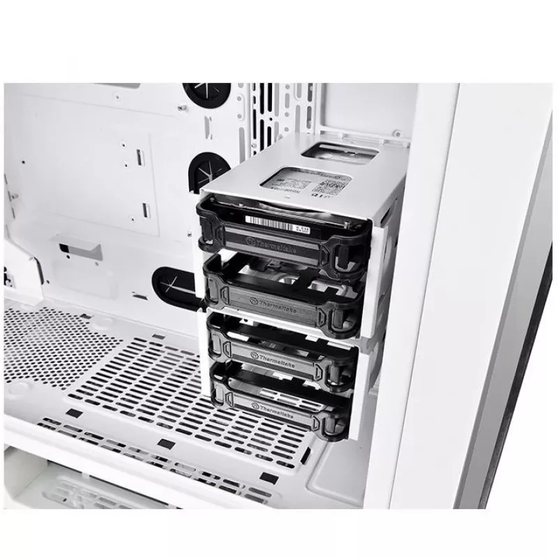 Caixa View 71 Riing Tempered Glass E-ATX Full Tower - Snow Edition