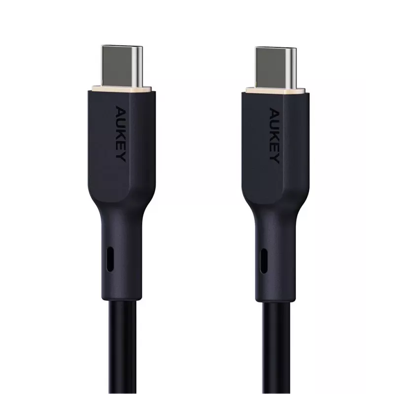 AUKEY CB-SCC241 USB-C Power Delivery PD 240W 5A 20V 1m nylon preto - D