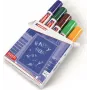 Marcador de giz Edding 4090 ponta biselada azul castanho verde laranja 5 unid.