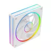 Ventoinha para caixa MODECOM VOLCANO LOOP 120 ARGB branca – 120 mm, iluminação ARGB, suporte PWM, 400–1400 rpm