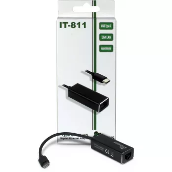 Inter-Tech Argus IT-811 - Adaptador de rede - USB-C - Gigabit Ethernet - Preto (88885438)
