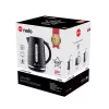 Chaleira elétrica NELO, capacidade de 1,7 l, 2000 W, preta