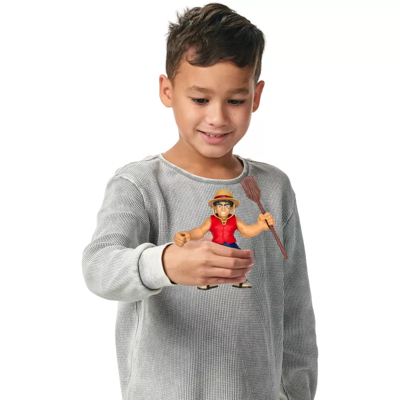 Heroes of Goo Jit to - Ultra Goo pacote de heróis Luffy, figura de brincar