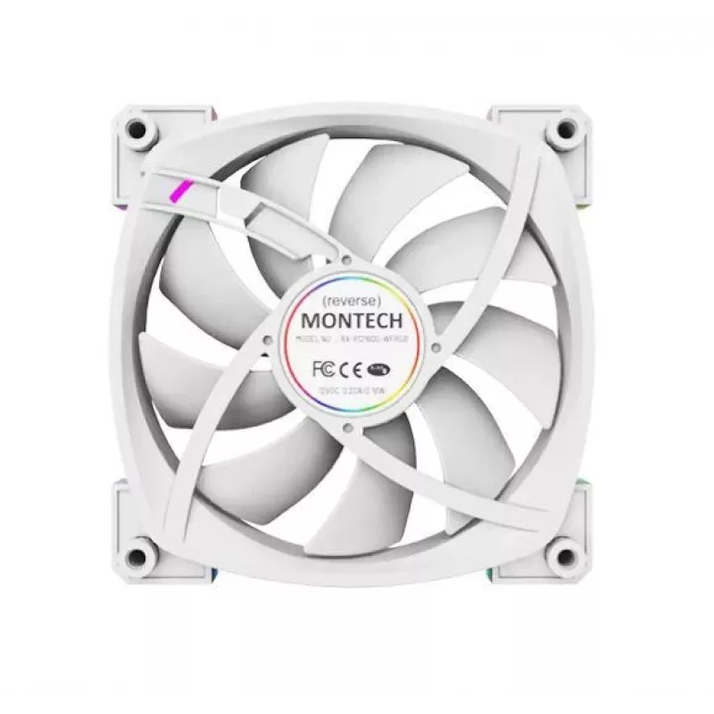 Ventoinha para caixa de computador Montech RX120 PWM 12 cm branco 3 unid.