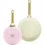 Conjunto de frigideiras GreenPan CC008482-001 — alumínio, 20 cm & 26 cm, verde/rosa