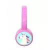 Denver BTH-106P auscultadores over-ear para crianças, com fio e sem fios (Bluetooth), rosa