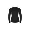 T-shirt Odlo BL TOP decote redondo manga comprida ACTIVE WARM ECO mulher, tamanho S, preto