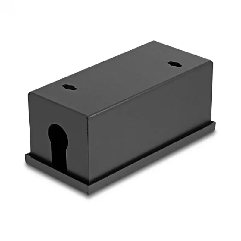 Caixa de distribuição DELOCK Easy 45 suporte de módulo para montagem em mesa ou parede, metal, preto, 2x22,5x45 mm ou 1x45x45 mm