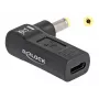 Adaptador DeLOCK USB Type-C fêmea para HP 4,8 x 1,7 mm macho 90° angular
