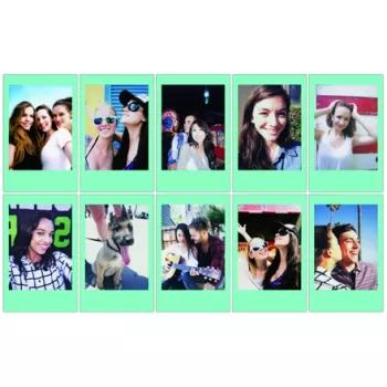 Fujifilm | Instax Mini | SKY BLUE FRAME (10pl) Filme instantâneo | 54 x 86 mm