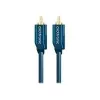 Cabo de áudio (ficha RCA/ficha RCA), 50 Ohm - 2,0 m cabo coaxial RCA para som dinâmico - cabo de áudio (ficha RCA/ficha RCA), 75 Ohm