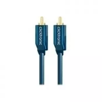 Cabo de áudio (ficha RCA/ficha RCA), 50 Ohm - 2,0 m cabo coaxial RCA para som dinâmico - cabo de áudio (ficha RCA/ficha RCA), 75 Ohm