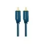 Cabo de áudio (ficha RCA/ficha RCA), 50 Ohm - 2,0 m cabo coaxial RCA para som dinâmico - cabo de áudio (ficha RCA/ficha RCA), 75 Ohm